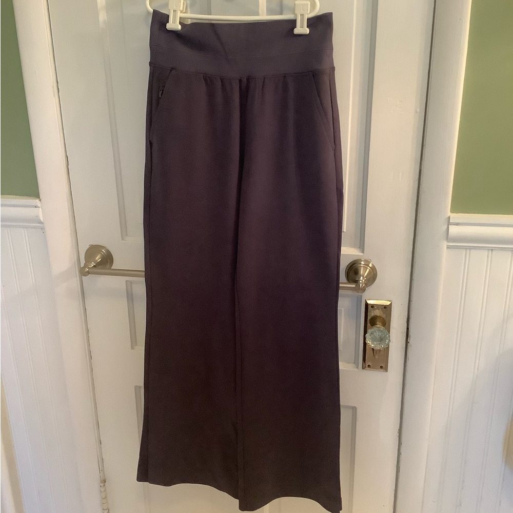 Lavender wide leg exercise pants